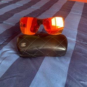 Orange Chanel Sunglasses